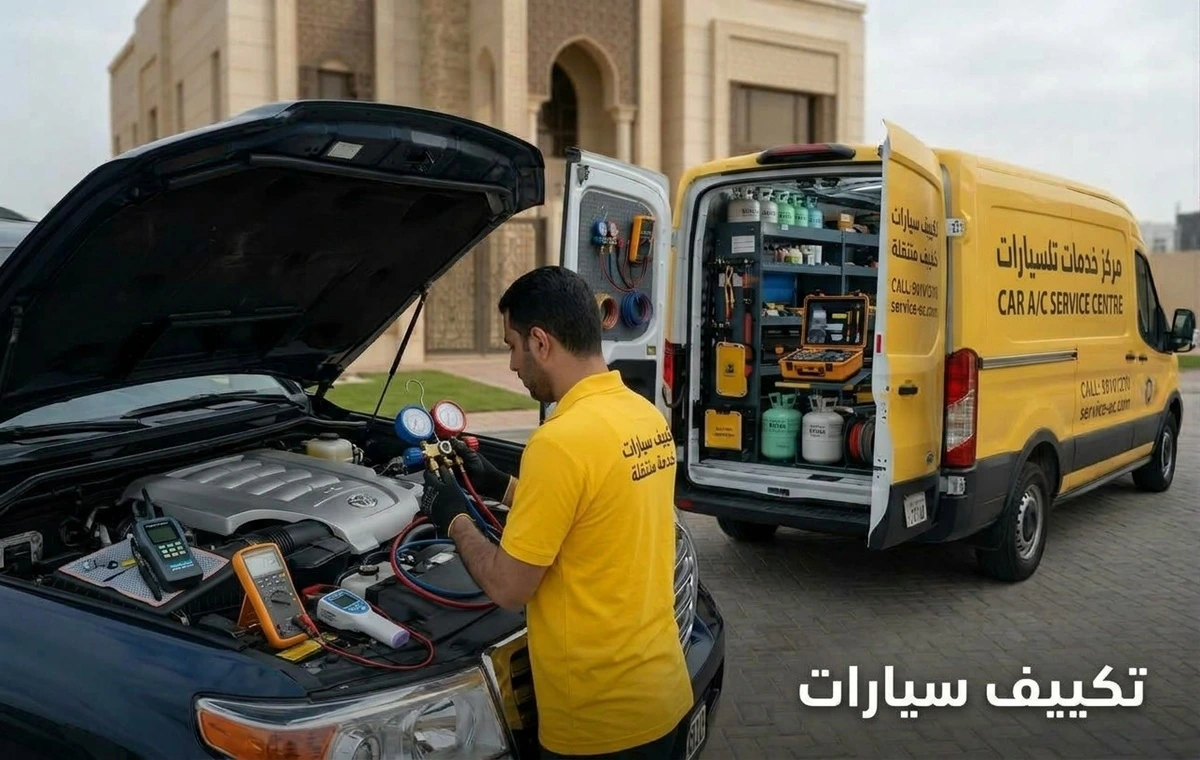 فني أخصائي تكييف سيارات متنقل الكويت